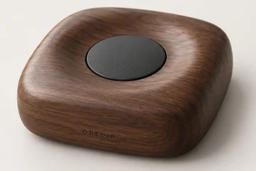 Rounded walnut pebble form